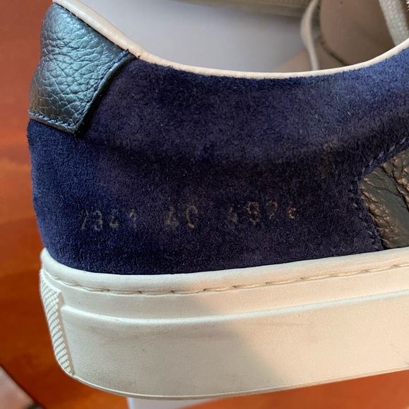 Common projects blue suede white sole sneakers men’s 7 US/ 40 EU / Women’s 8.5. - Picture 3 of 8